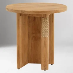 West Elm Calira Teak Outdoor Side Table (20")