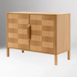 West Elm Calitha Two-Tone Oak Wooden Cabinet (40")