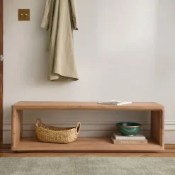 West Elm Calla Solid Wood Entryway Bench