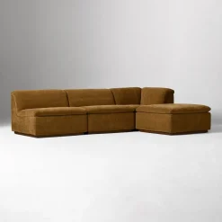West Elm Calvin 4-Piece Ottoman Sectional (113.5")