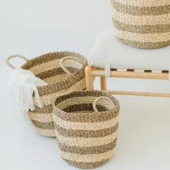 West Elm Camden Woven Baskets (Set of 3)