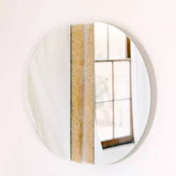 West Elm Candice Luter Refract Raffia Circle Wall Mirror Set