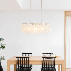 West Elm Capiz Rectangle Chandelier (30.5")