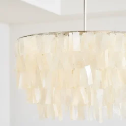 West Elm Capiz Round Chandelier (24")