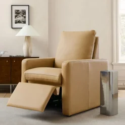 West Elm Caplan Leather Power Recliner