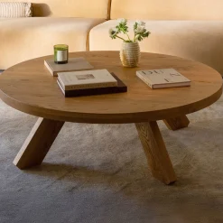 West Elm Caprielle Round Coffee Table (50")