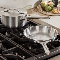 West Elm Caraway Stainless Steel Mini Fry Pan & Mini Sauce Pan Duo