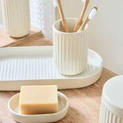 West Elm Carved Ceramics Bath Accessories