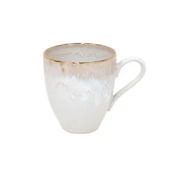 West Elm Casafina Taormina Stoneware Gold-Rimmed Mugs (Set of 4)