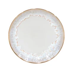 West Elm Casafina Taormina Stoneware Gold-Rimmed Salad Plates (Set of 4)