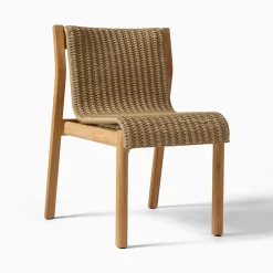 West Elm Cassis Outdoor Teak Stacking Dining Chair