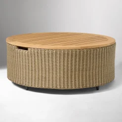 West Elm Cassis Outdoor Teak Storage Coffee Table Protective Cover