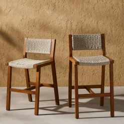 West Elm Catania Outdoor Rope Bar & s