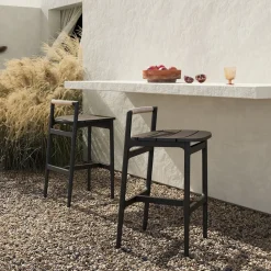 West Elm Caton Outdoor Metal Bar & s
