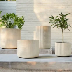 West Elm Cecilia Ficonstone Indoor/Outdoor Planters