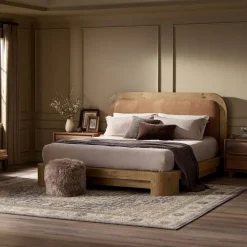 West Elm Celira Leather Bed