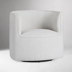 West Elm Cesne Rounded Swivel Chair