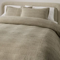 West Elm Chandler Ribbed & Shams