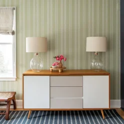West Elm Chasing Paper Heritage Stripe Peel & Stick Wallpaper