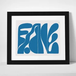 West Elm Christopher David Ryan Print - Blue Garden