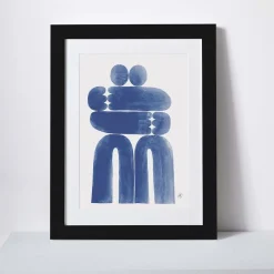 West Elm Christopher David Ryan Print - Blue Hug