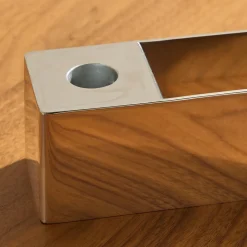 West Elm Chrome Metal Taper Holders
