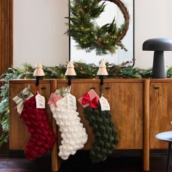 West Elm Chunky Bauble Knit Stockings