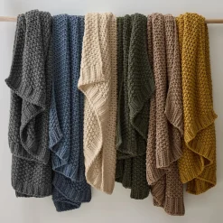 West Elm Chunky Cotton Knit Throw