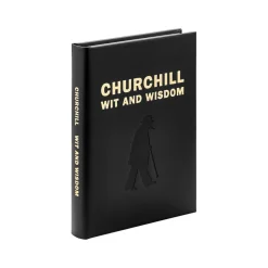West Elm Churchill Wit & Wisdom Leather-Bound Book