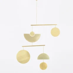 West Elm Circle & Line Swivel Mobile, Brass