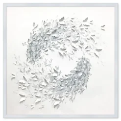 West Elm Circling Butterflies Framed Wall Art