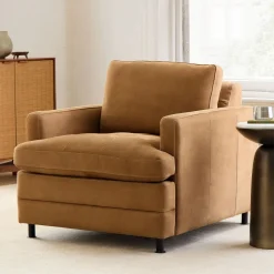 West Elm Clarisse Leather Chair