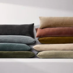 West Elm Classic Cotton Velvet Oversized Lumbar