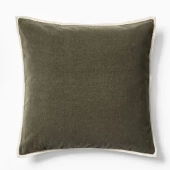 West Elm Classic Cotton Velvet Pillow Cover
