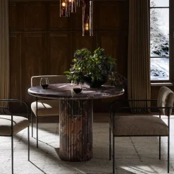 West Elm Claudelle Marble Bistro Dining Table (42")