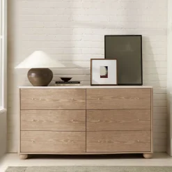 West Elm Clementine Marble 6-Drawer Dresser (60")