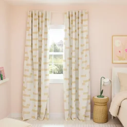 West Elm Clipped Blocks Blackout Curtain