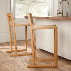 West Elm Clyde Leather Counter Stool