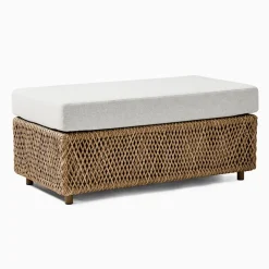 West Elm Coastal Outdoor Ottoman Protective Cover