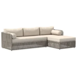 West Elm Coastal Outdoor 2-Piece Chaise Sectional Cushion Covers
