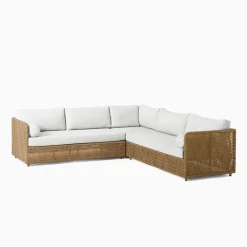 West Elm Coastal Outdoor 3-Piece L-Shaped Sectional Protective Cover