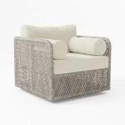 West Elm Coastal Outdoor Swivel Chair Cushion Covers