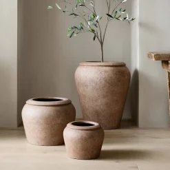 West Elm Colin King Washed Ficonstone Planters