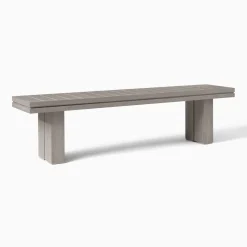 West Elm Collings Outdoor Terrawood Dining Bench (71")