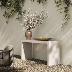 West Elm Concrete Waterfall Indoor/Outdoor Console Table (62")