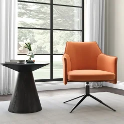 West Elm Conical Round Wood Side Table (24")