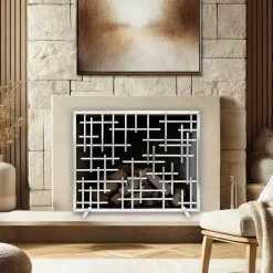 West Elm Contemporary Fireplace Screen