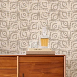 West Elm Continuous Swirls Wallpaper