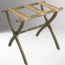 West Elm Contour Wood Leg Luggage Rack