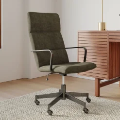 West Elm Cooper Mid-Century High-Back Swivel Office Chair